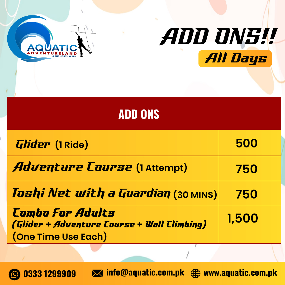 Add Ons Package