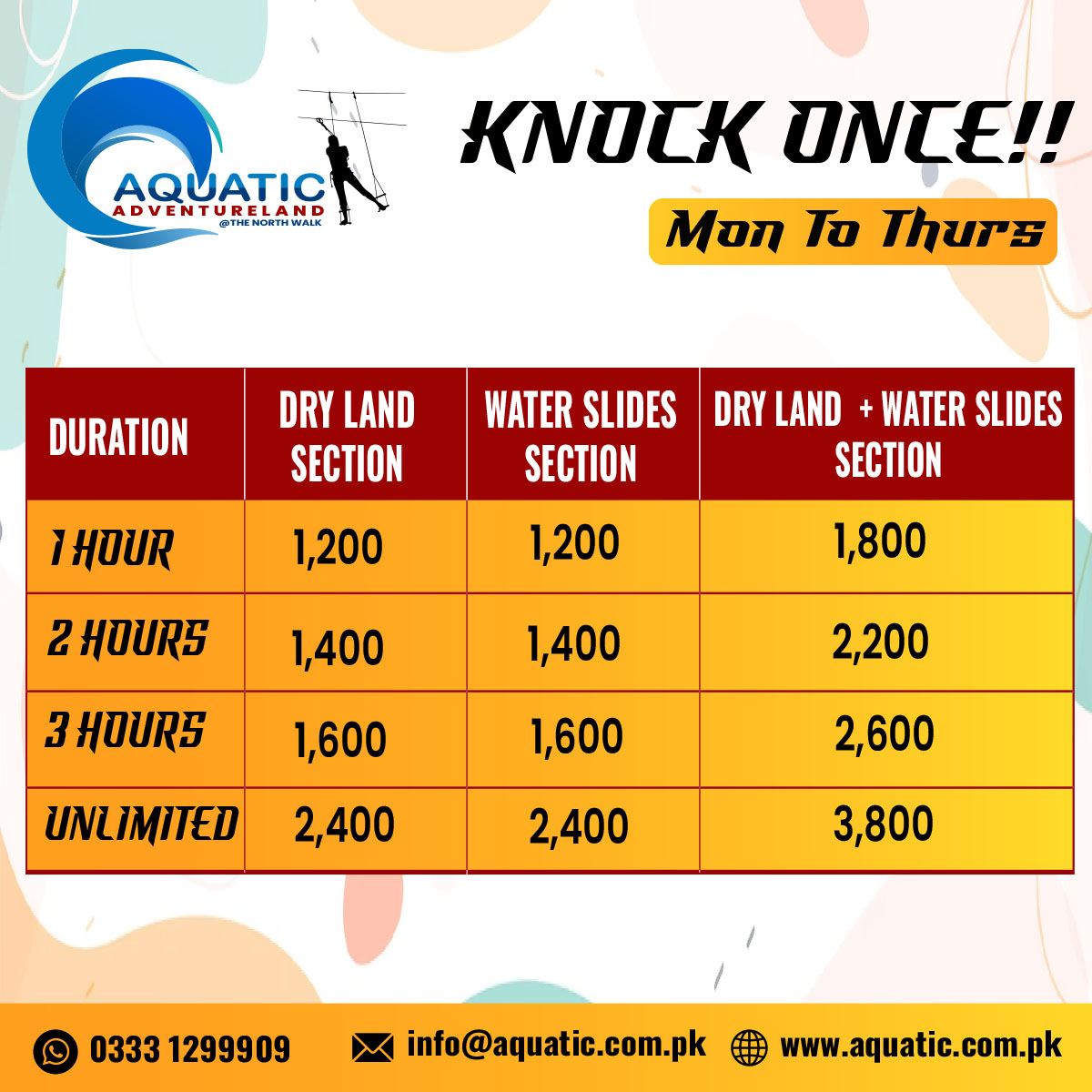 Knock Once Package