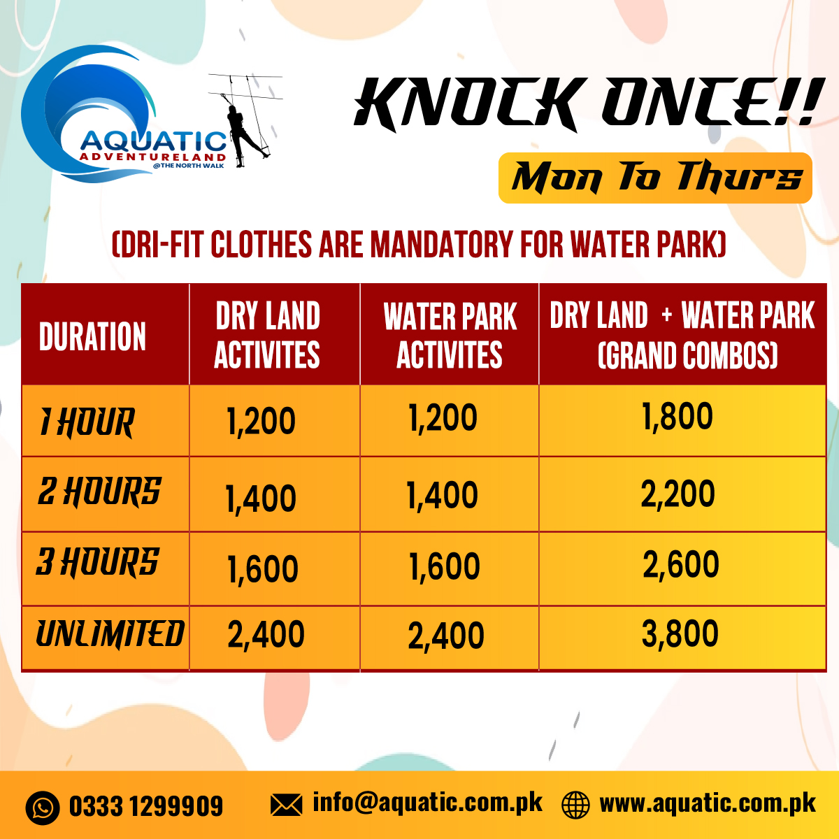 Knock Once Package